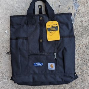NEW Carhartt Ford Bag Hybrid Convertible Backpack Tote Bag Black Water Repellent